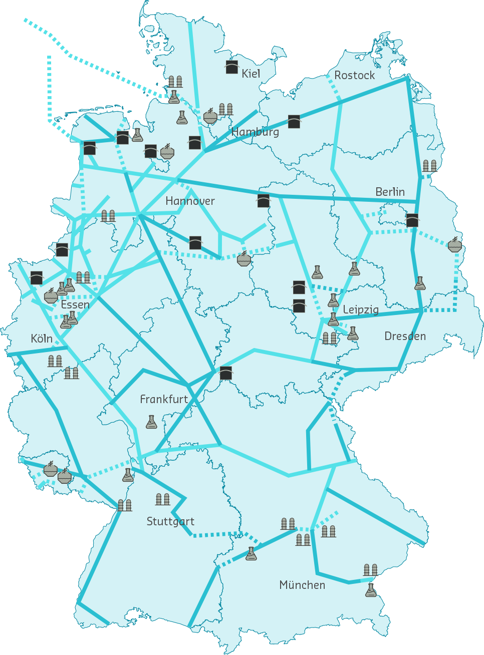 Karte Startnetz